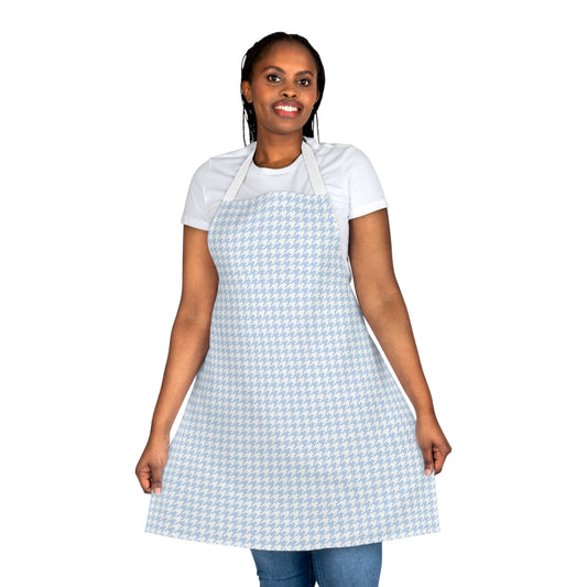 Blue Houndstooth Apron
