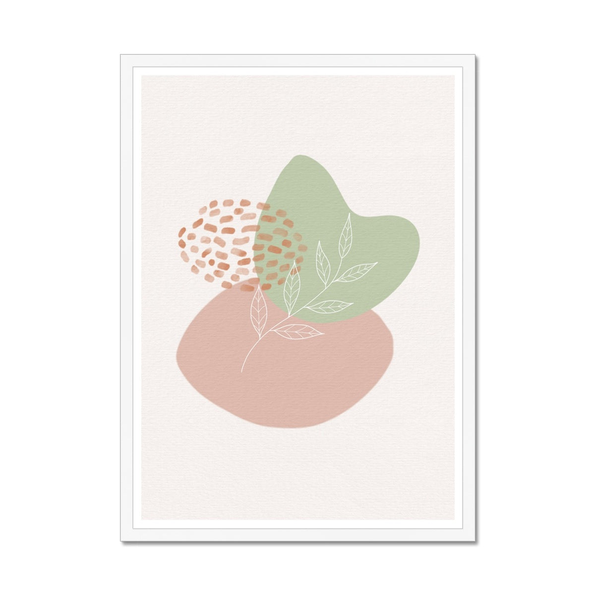 Boho Shapes No 5 Framed Print