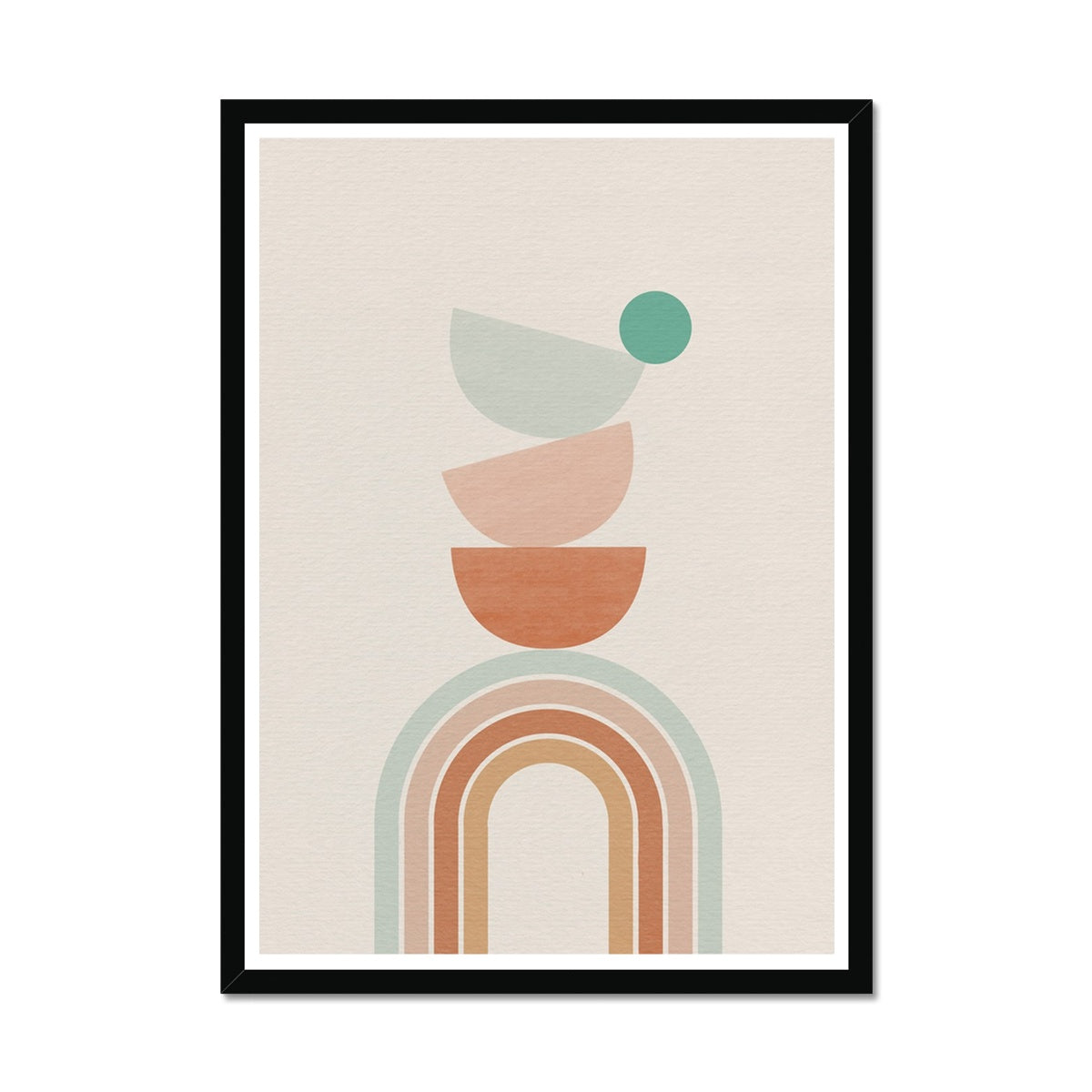 Balancing Boho Arch No 3 Framed Print