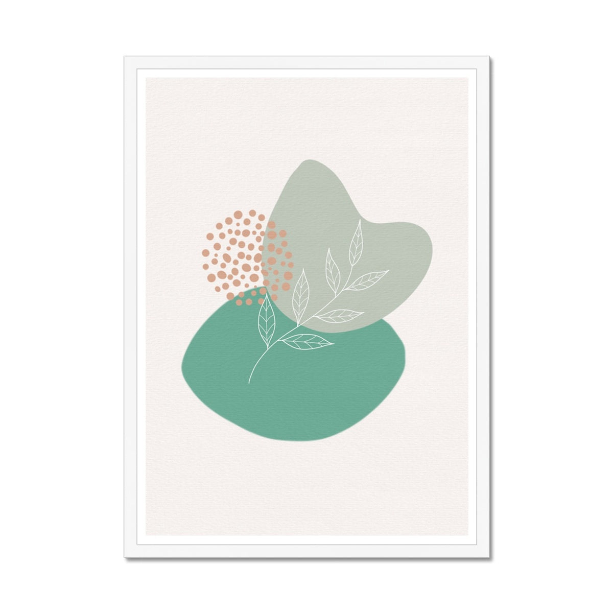 Boho Shapes No 3 Framed Print