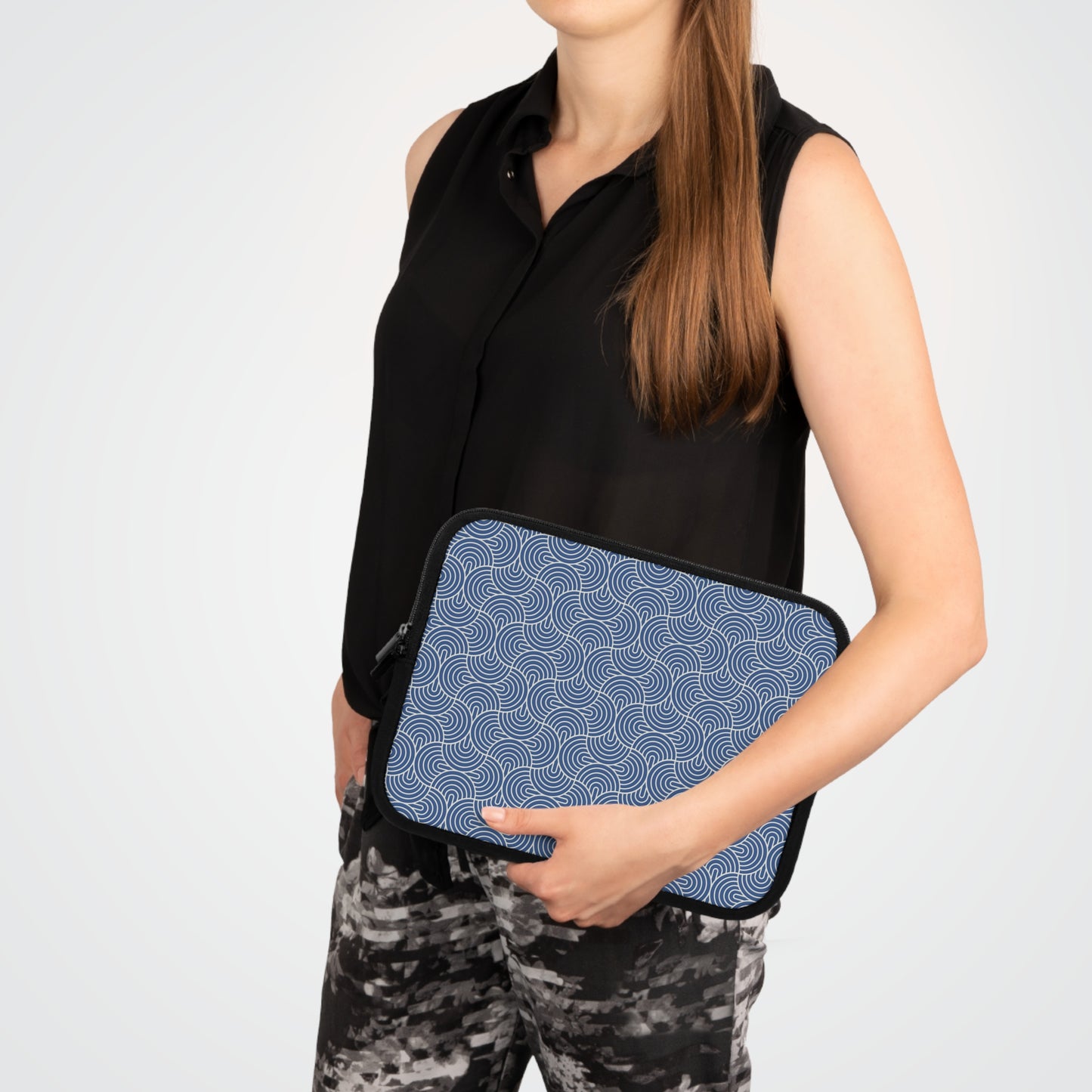 Mod Ovals - Cobalt Blue Laptop Sleeve