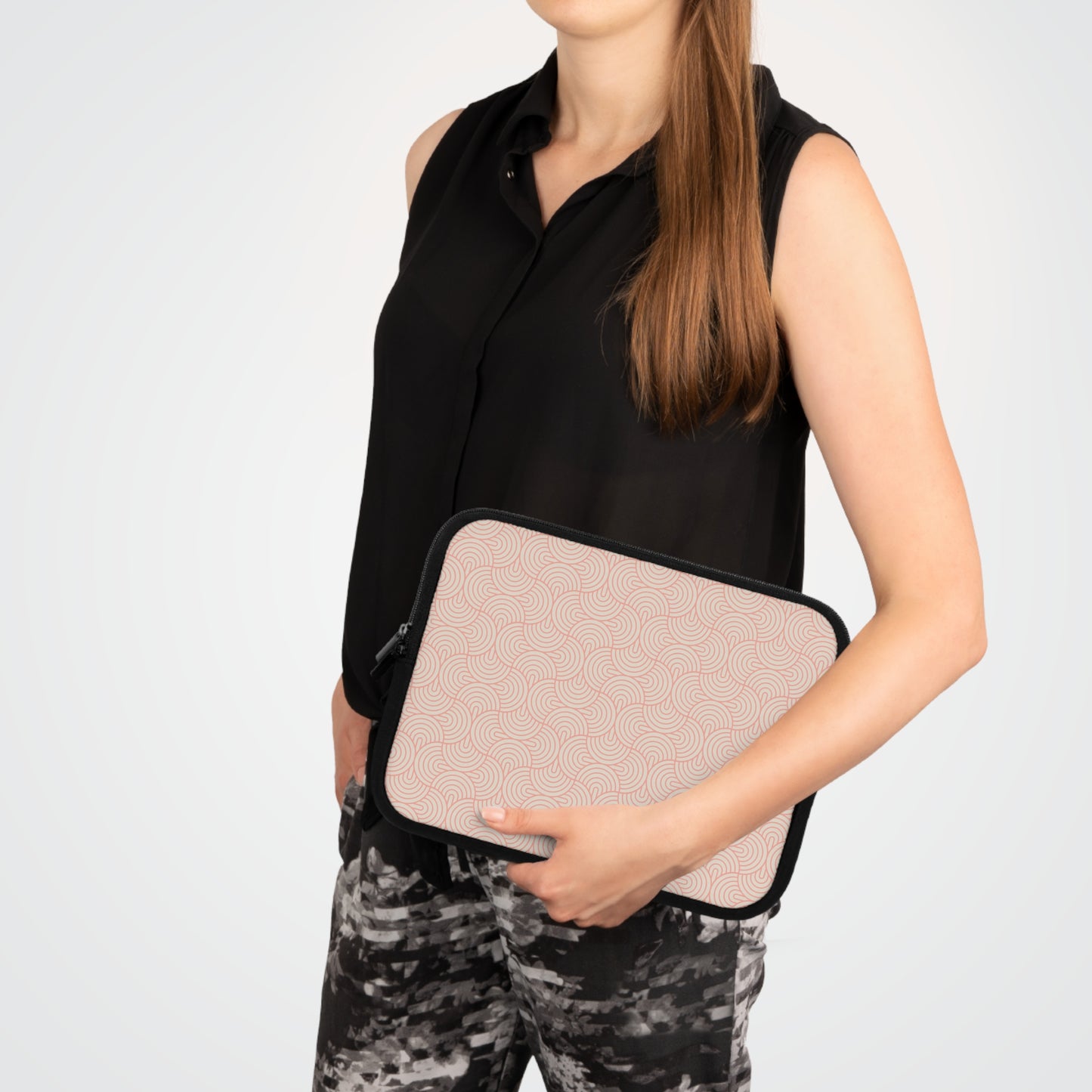 Mod Ovals - Peach Laptop Sleeve