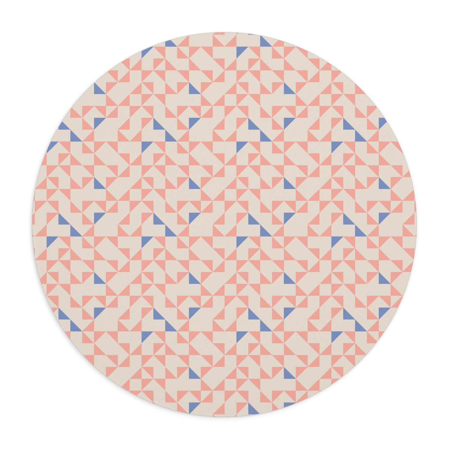 Geometric Creamy Peach Tones Mouse Pad