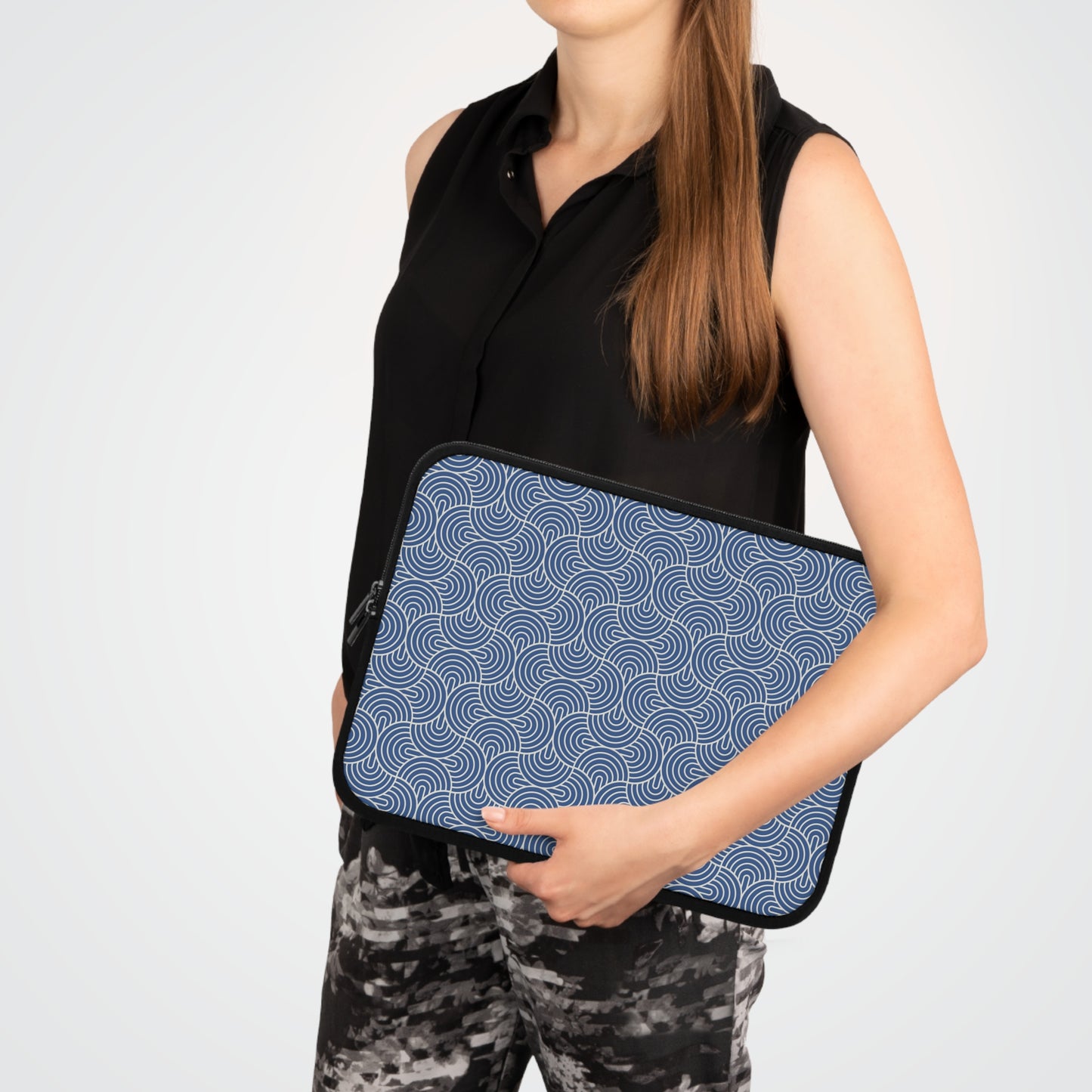 Mod Ovals - Cobalt Blue Laptop Sleeve