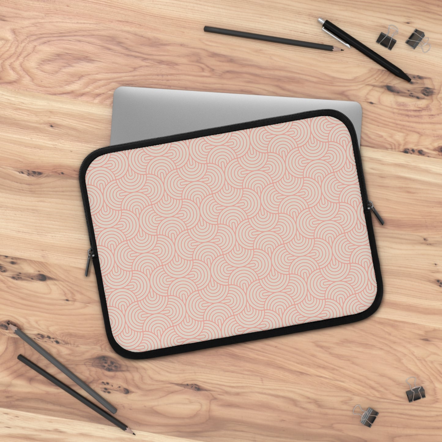 Mod Ovals - Peach Laptop Sleeve