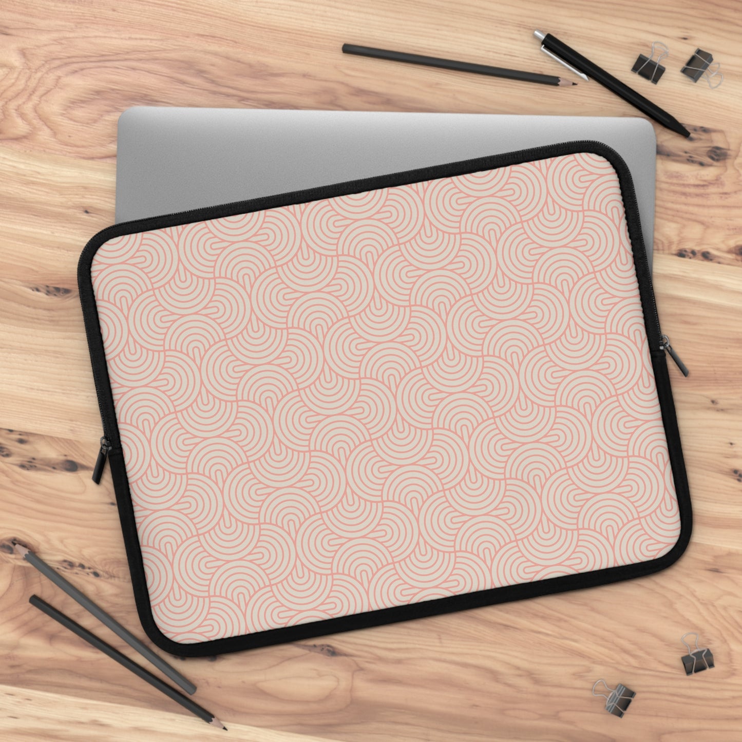 Mod Ovals - Peach Laptop Sleeve