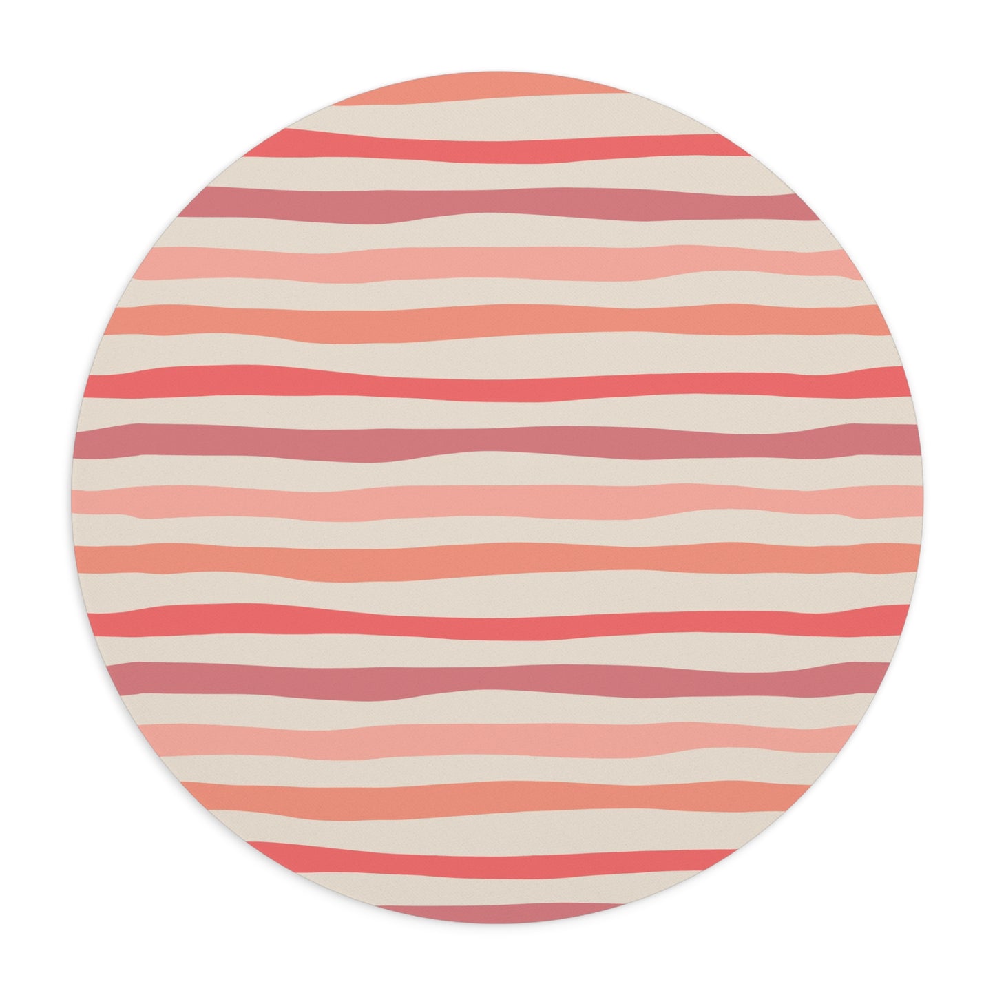 Wave Lines Peach Tones Mouse Pad