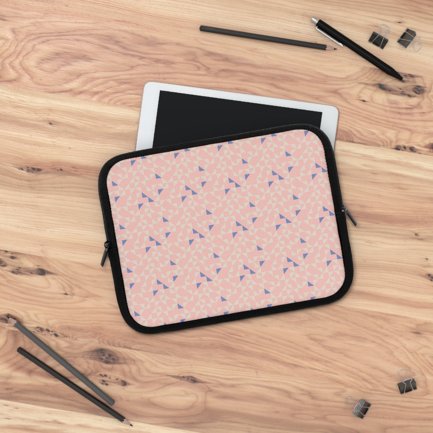 Peach Pearl Geometric Laptop Sleeve