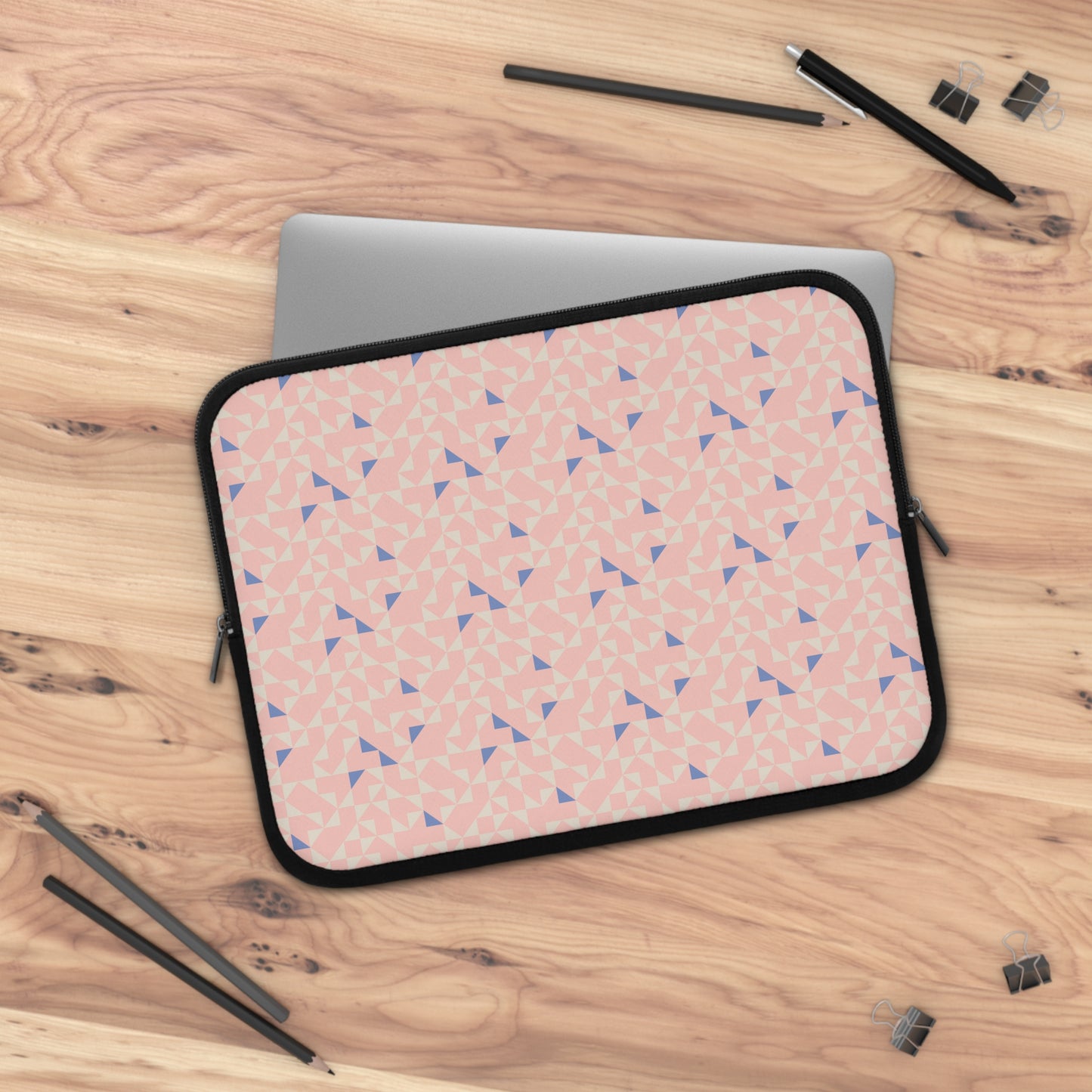 Peach Pearl Geometric Laptop Sleeve