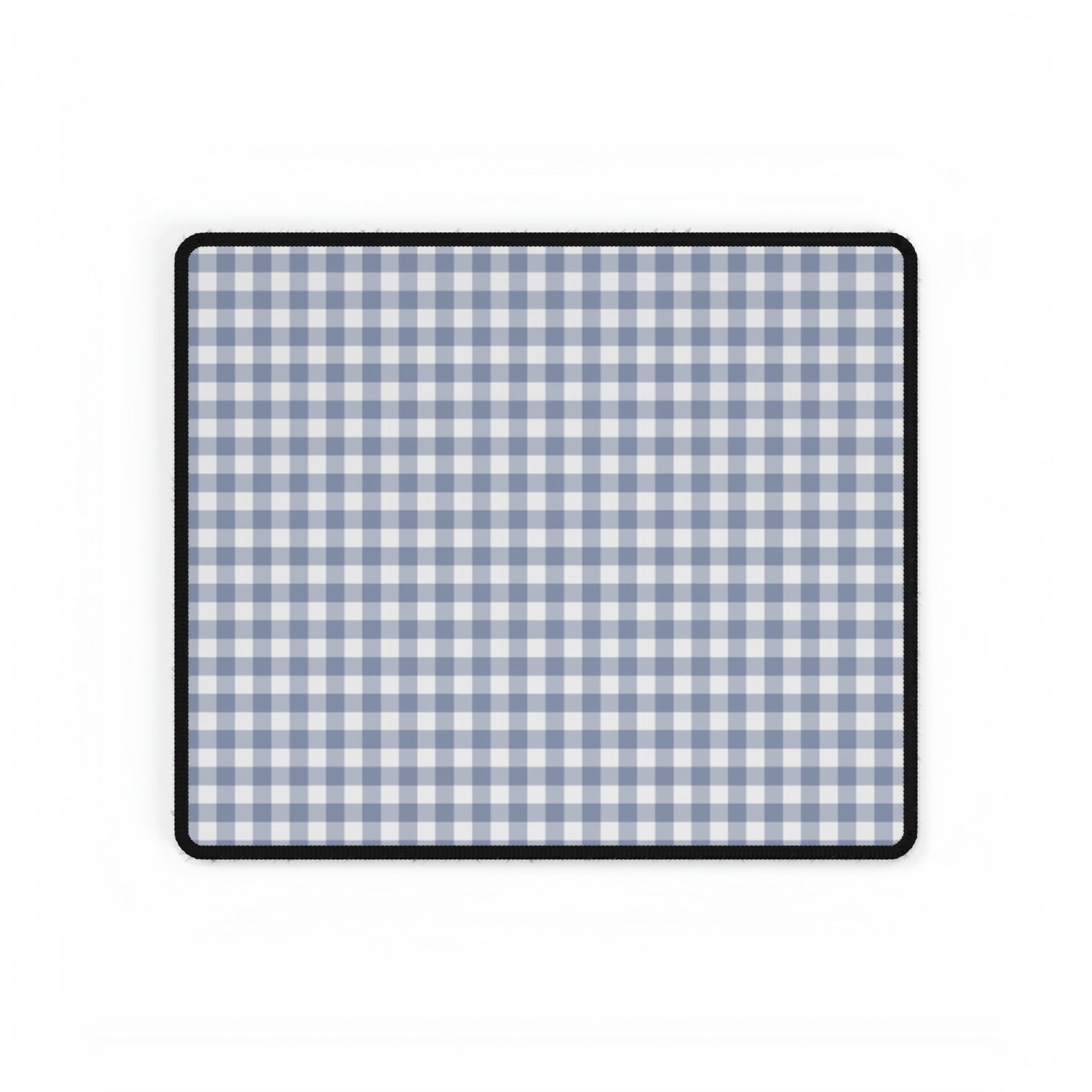 Gingham - Cobalt Blue + White Desk Mat