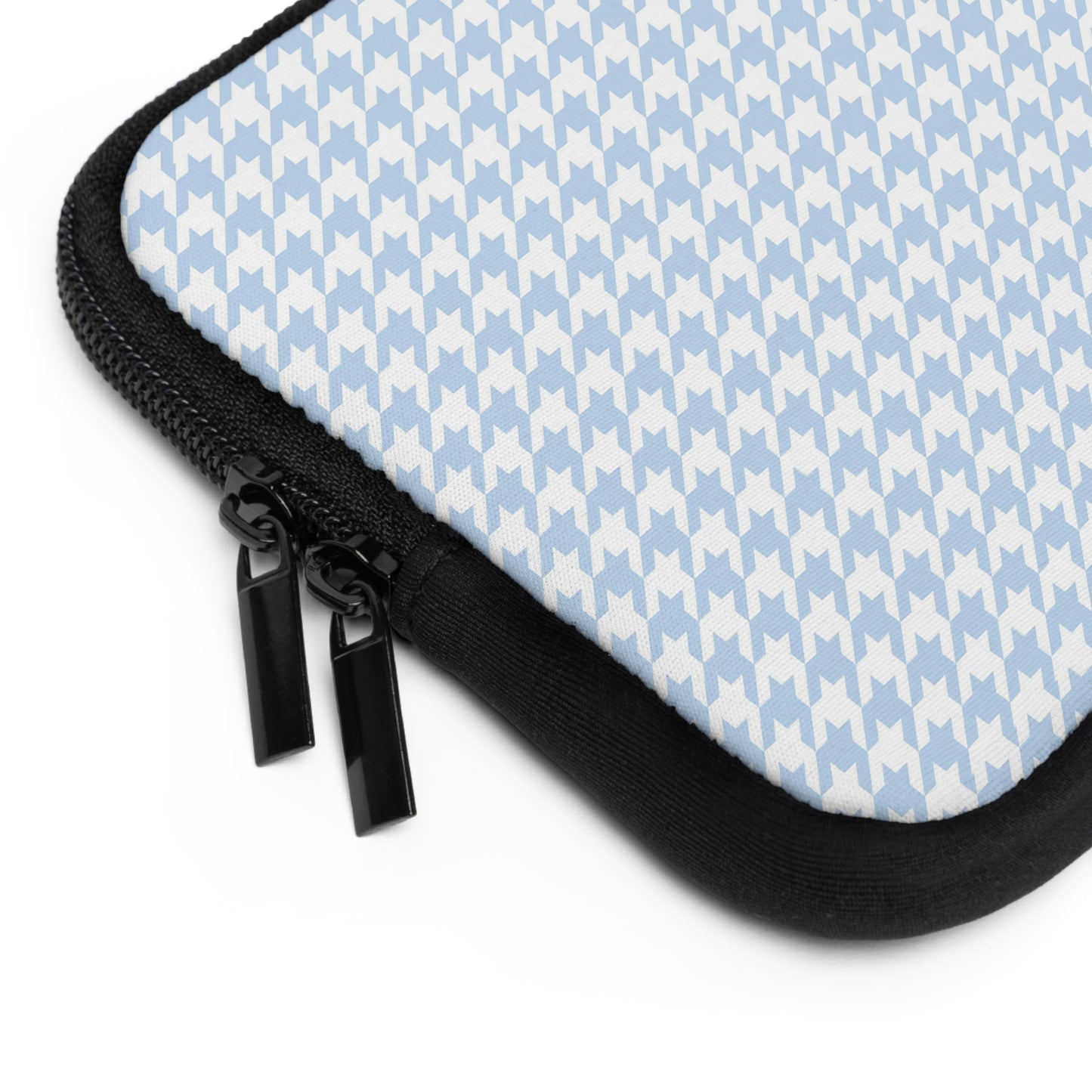 Skyblue Houndstooth Laptop Sleeve