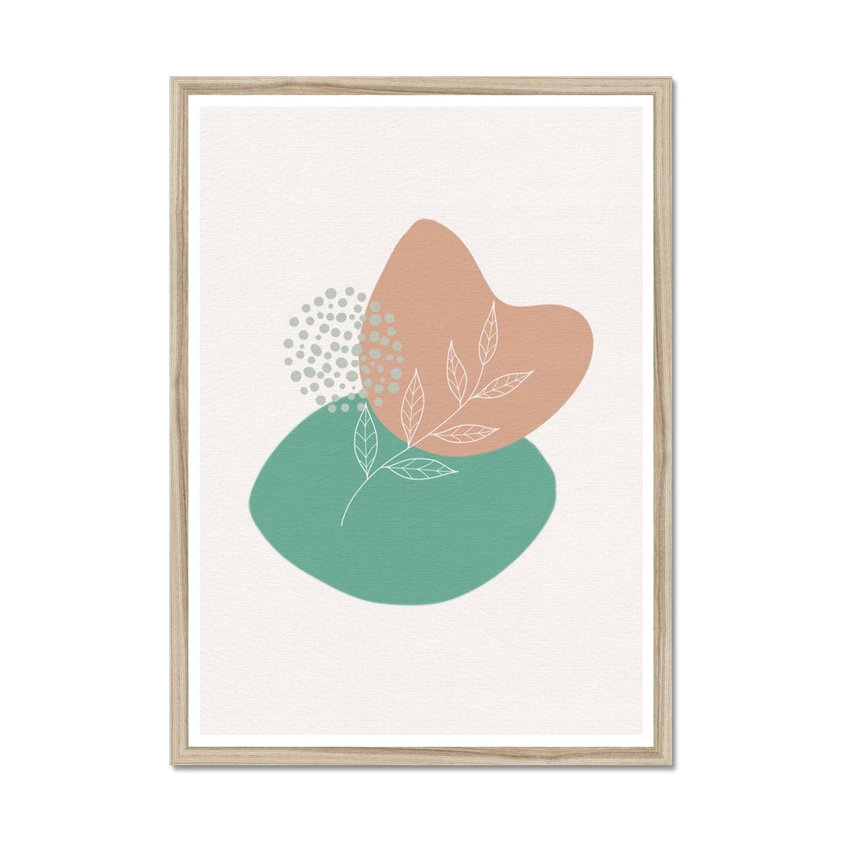 Boho Shapes No 2 Framed Print