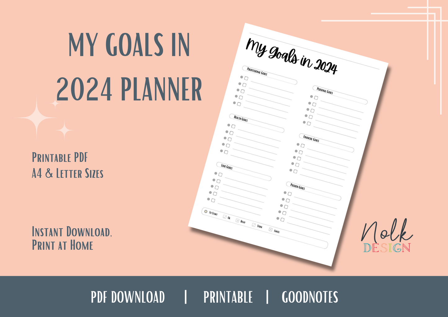 My Goals 2024 Planner