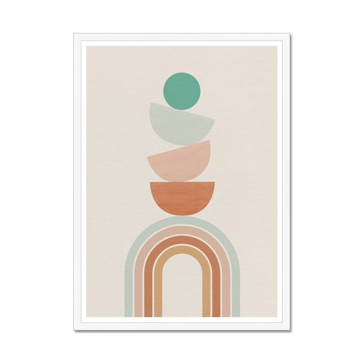 Balancing Boho Arch No 1 Framed Print