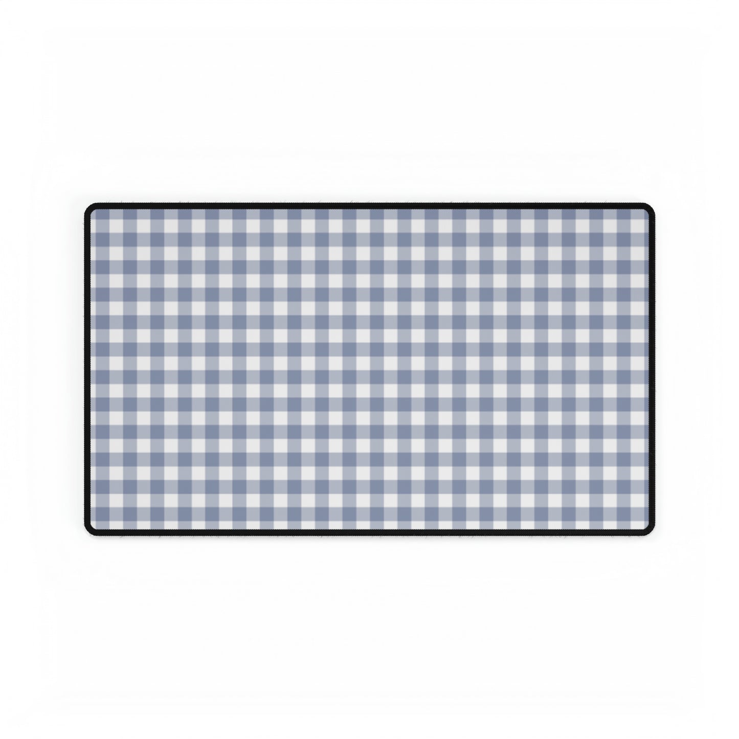 Gingham - Cobalt Blue + White Desk Mat