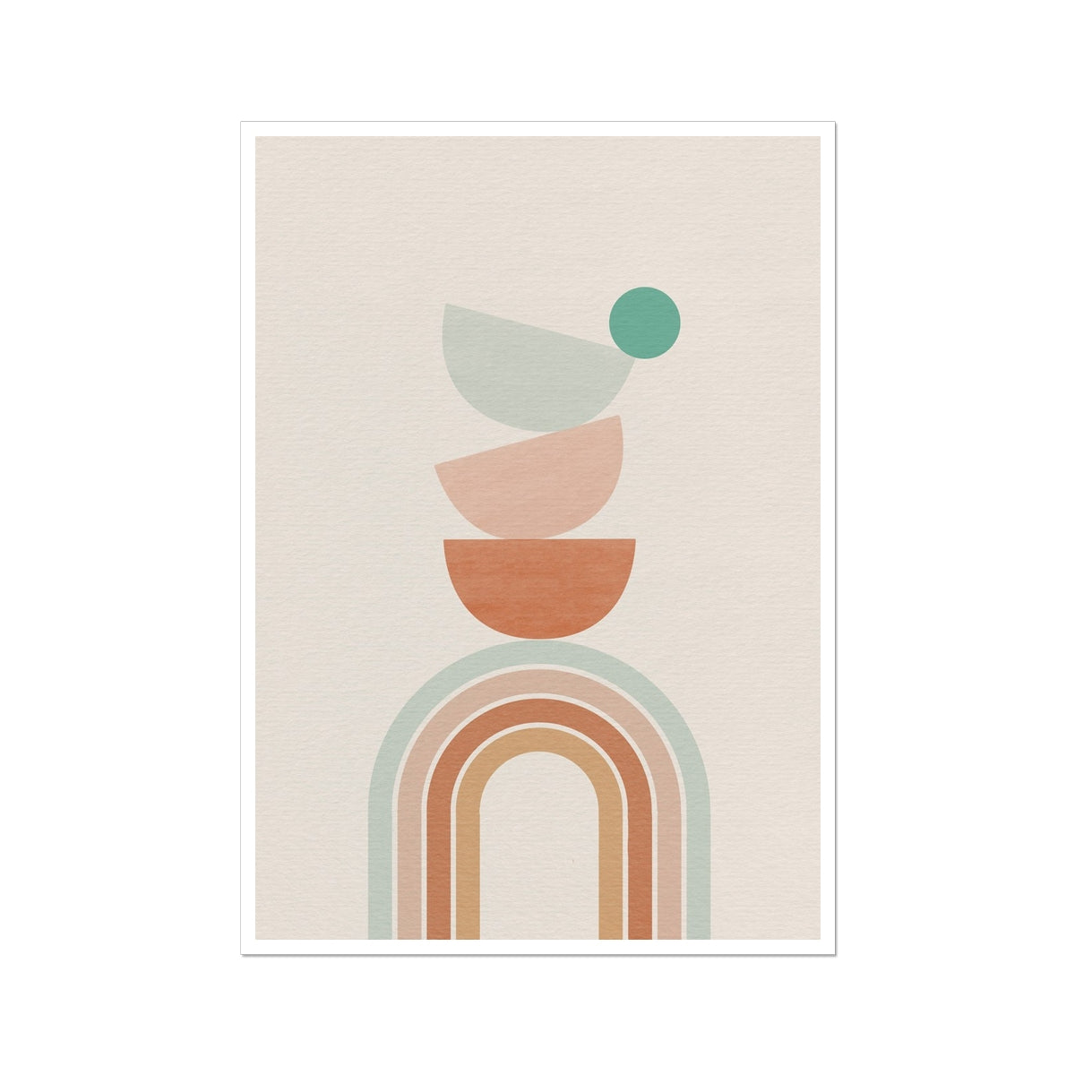 Balancing Boho Arch No 3 Wall Art Poster