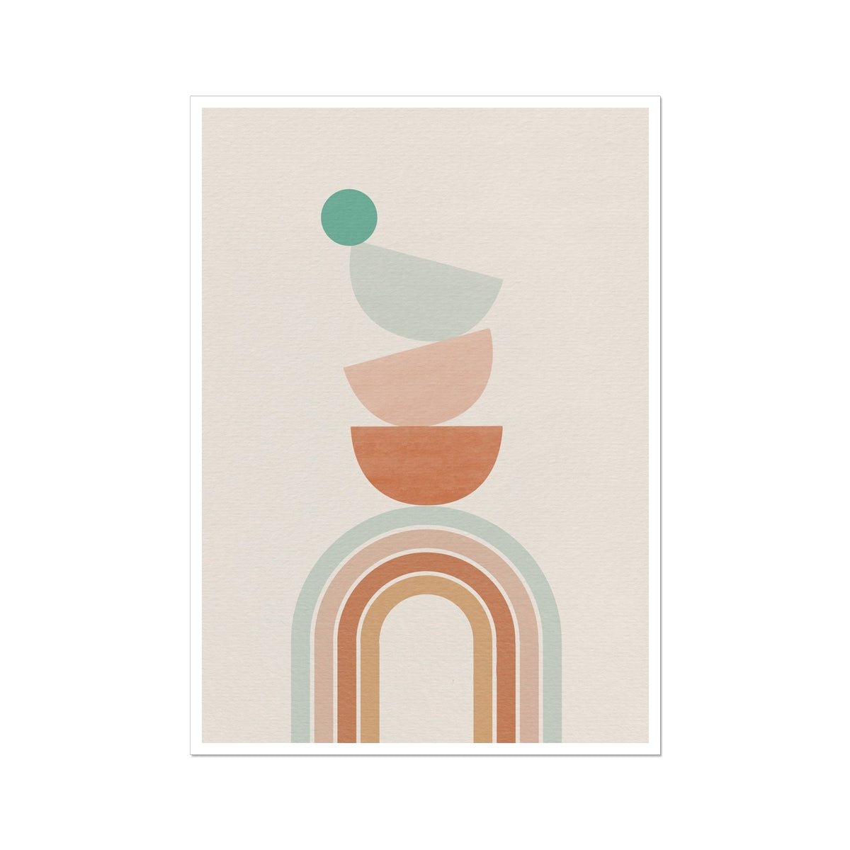 Balancing Boho Arch No 2 Wall Art Poster