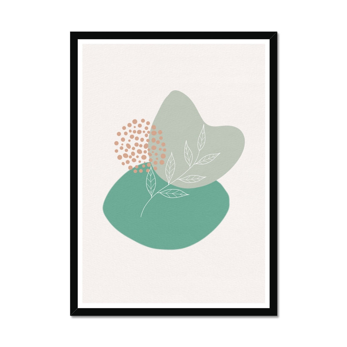 Boho Shapes No 3 Framed Print