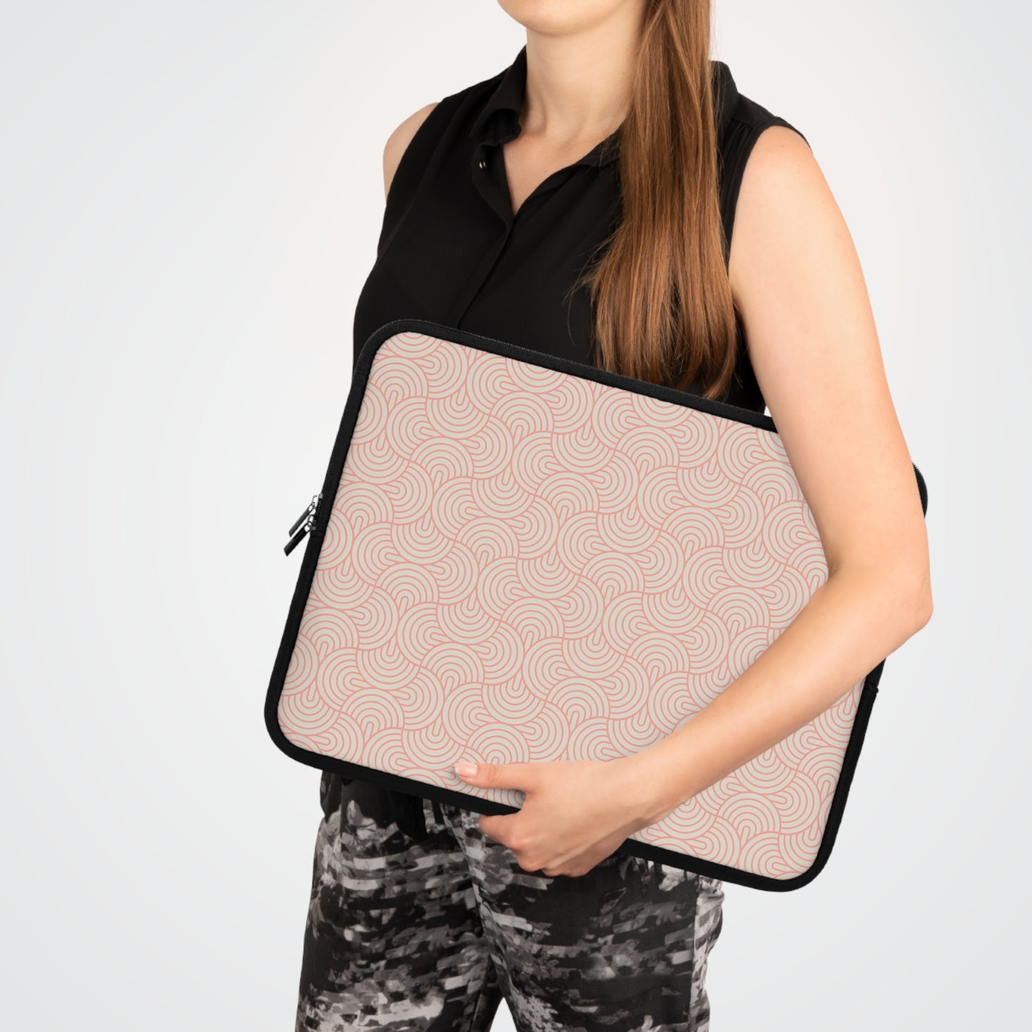 Mod Ovals - Peach Laptop Sleeve