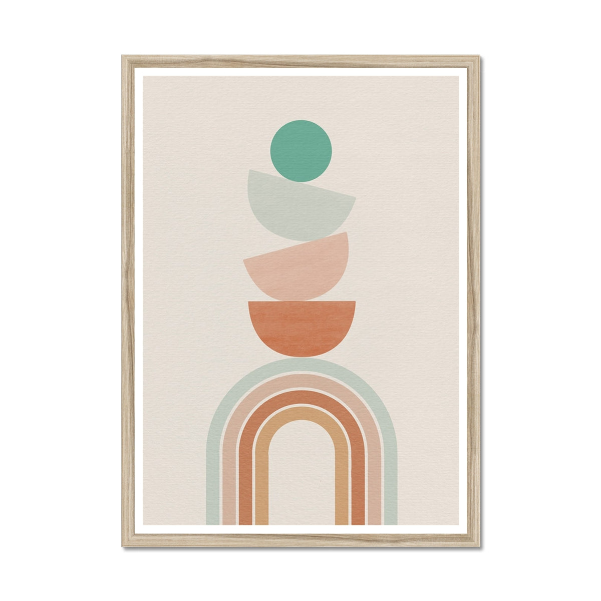 Balancing Boho Arch No 1 Framed Print