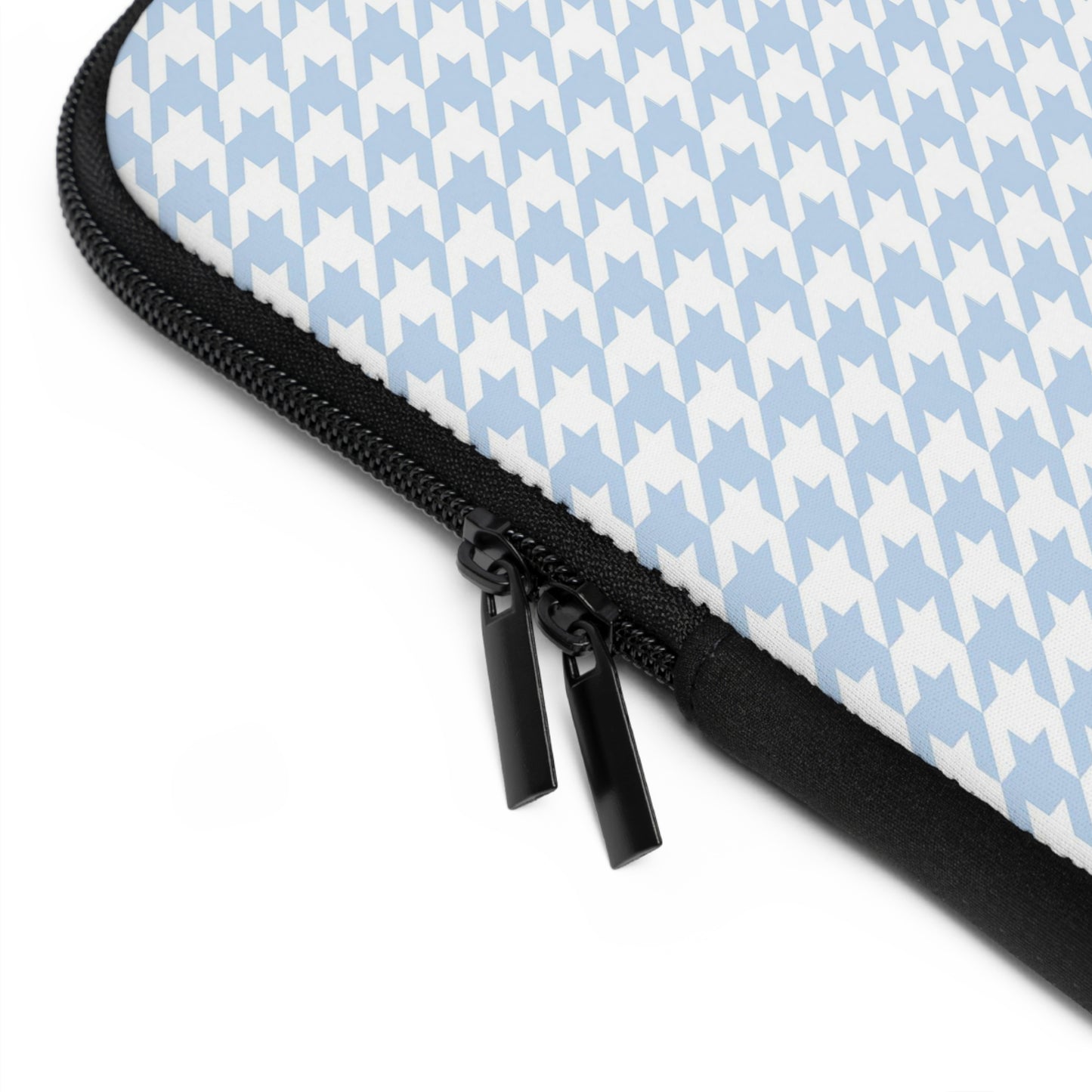 Skyblue Houndstooth Laptop Sleeve