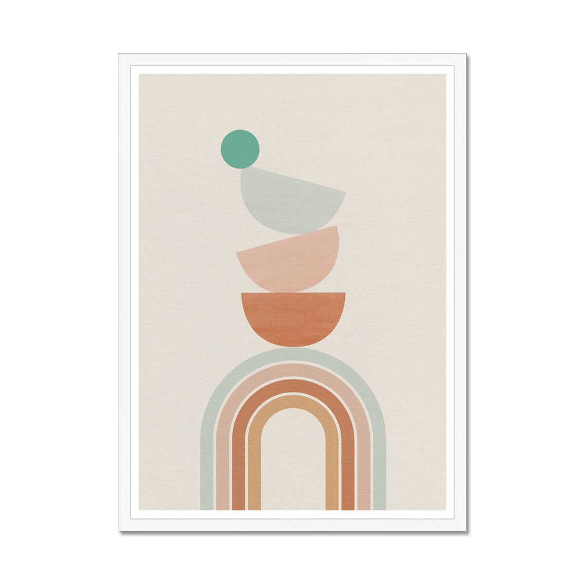 Balancing Boho Arch No 2 Framed Print