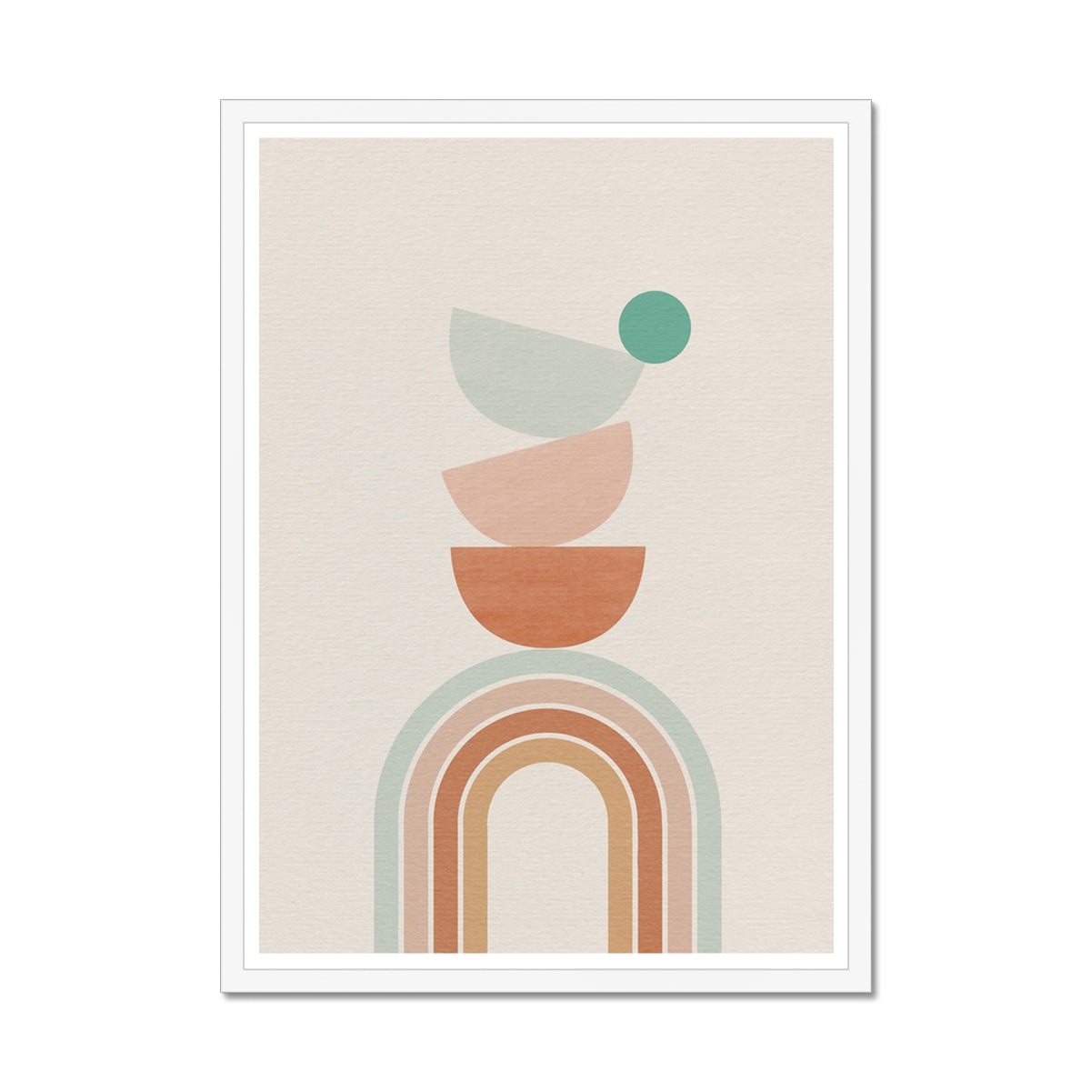 Balancing Boho Arch No 3 Framed Print