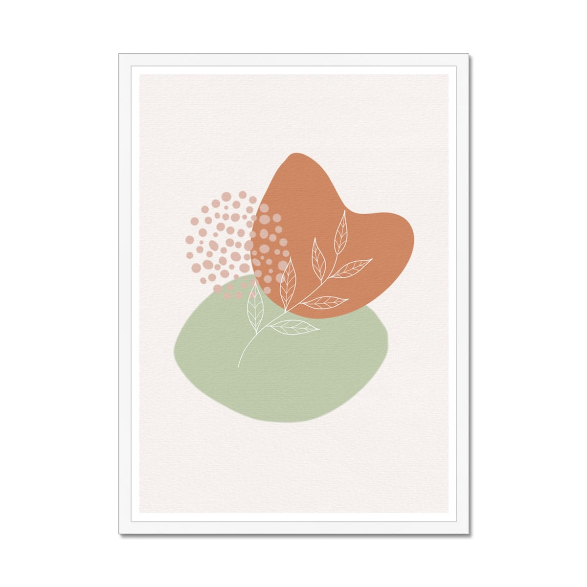 Boho Shapes No 4 Framed Print