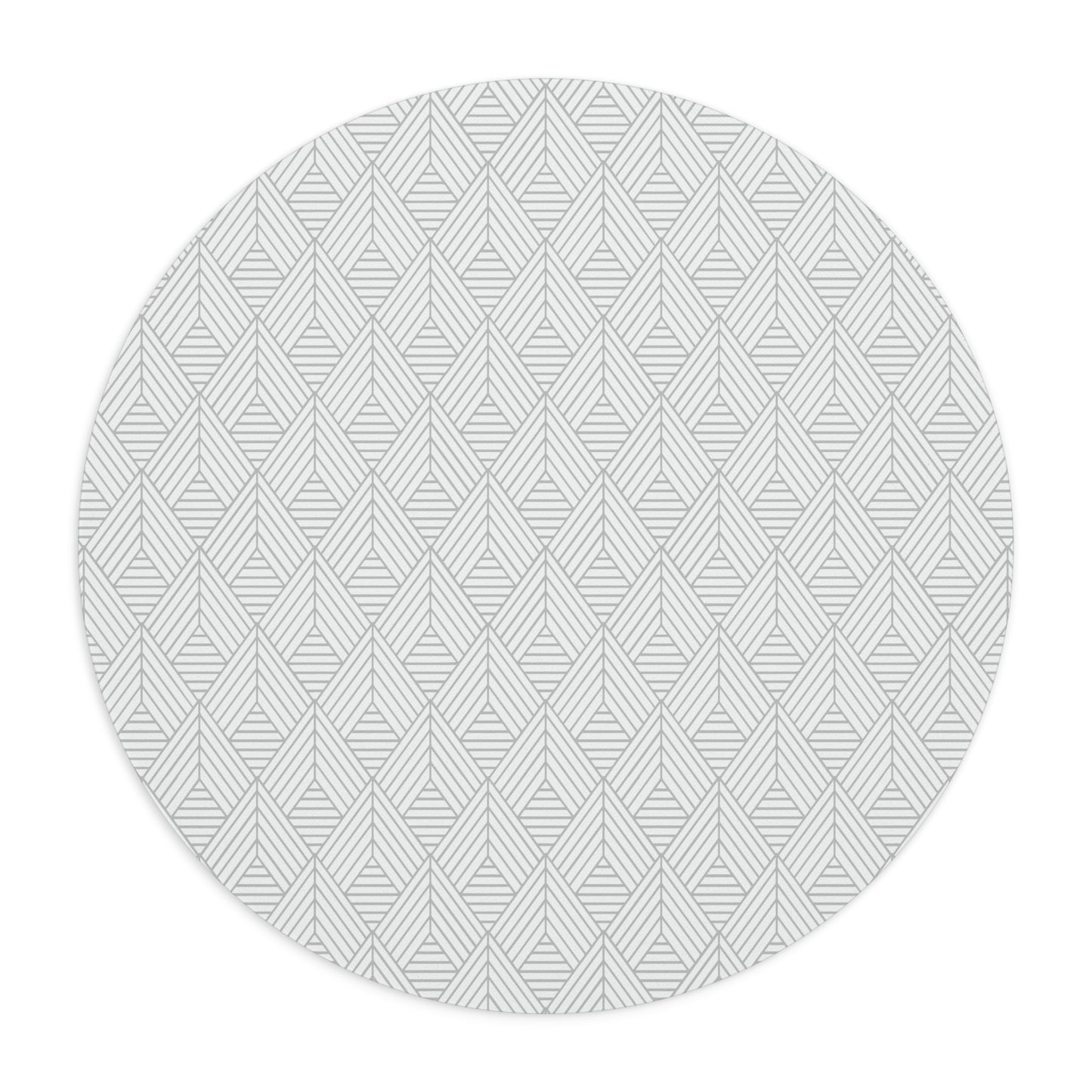 Hygge Triangles Gray + White Mouse Pad