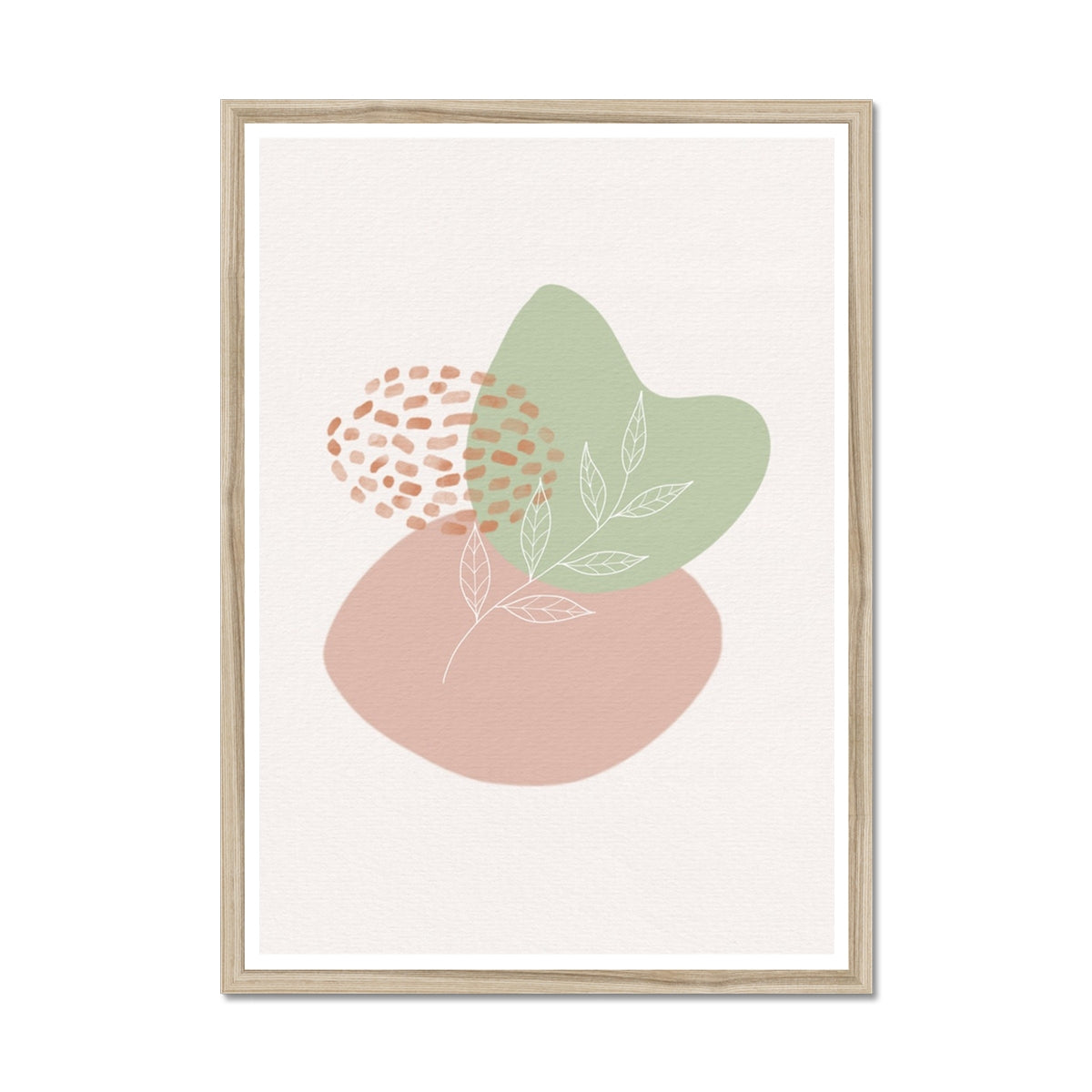 Boho Shapes No 5 Framed Print