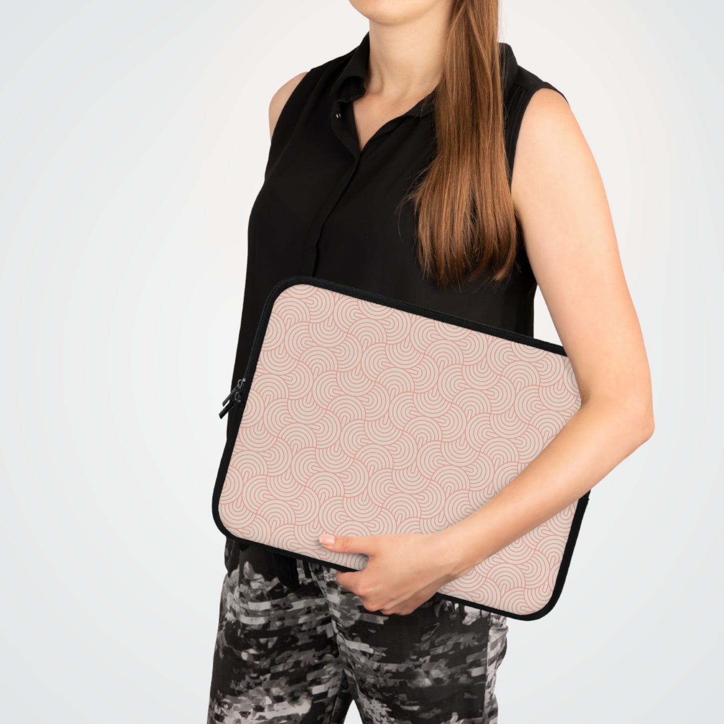 Mod Ovals - Peach Laptop Sleeve