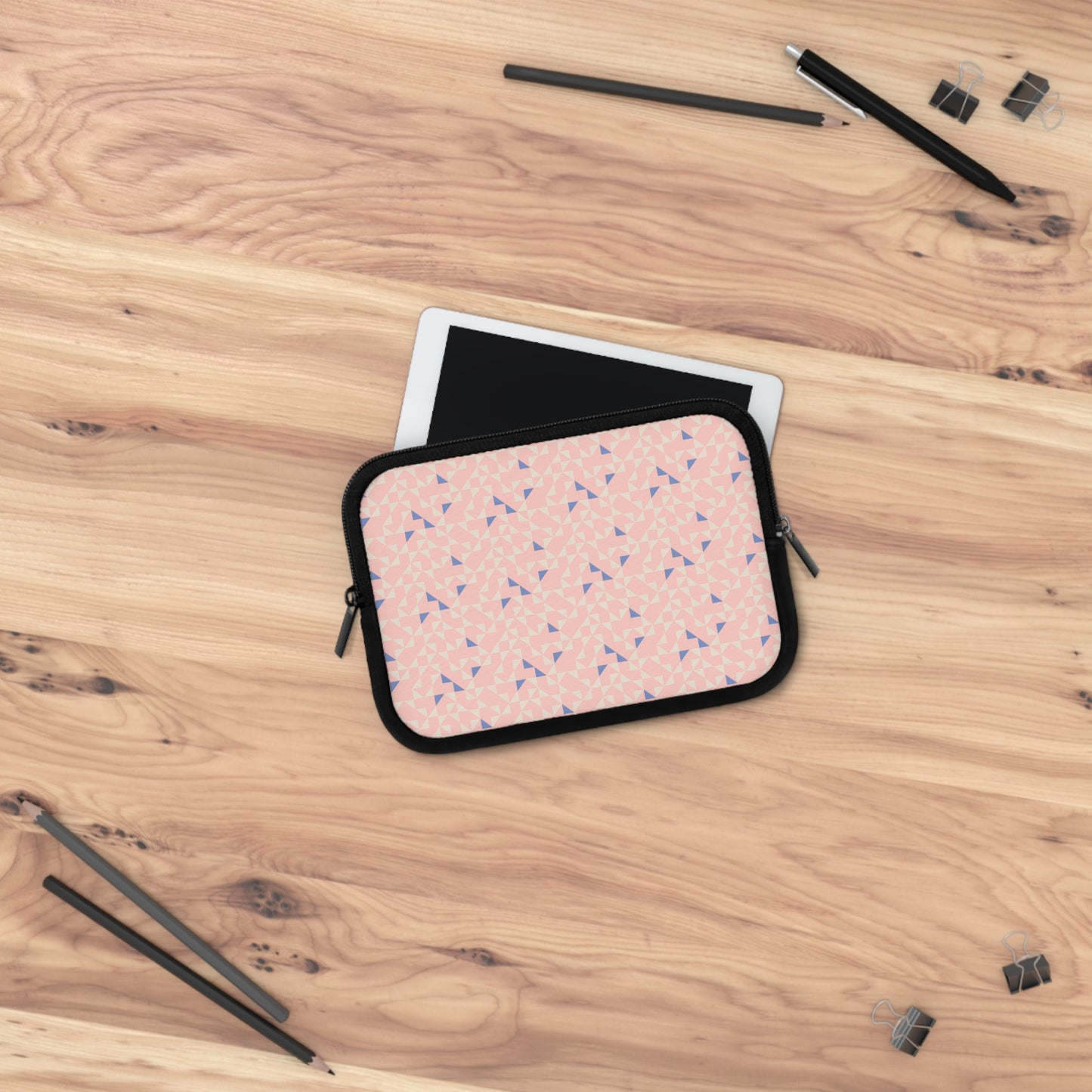 Peach Pearl Geometric Laptop Sleeve