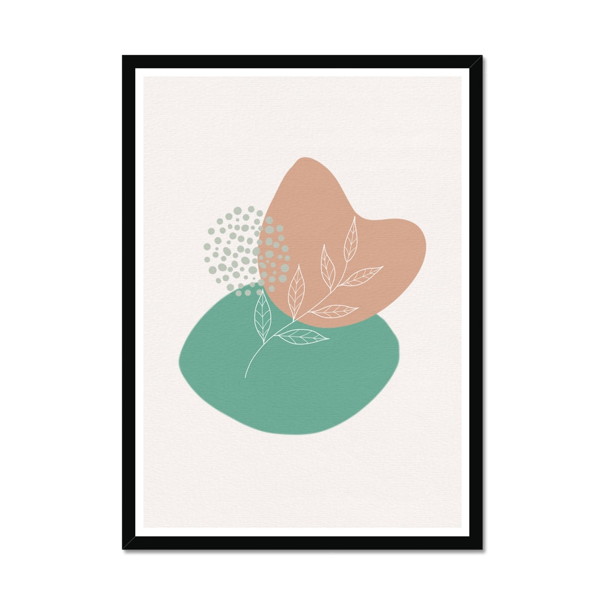 Boho Shapes No 2 Framed Print