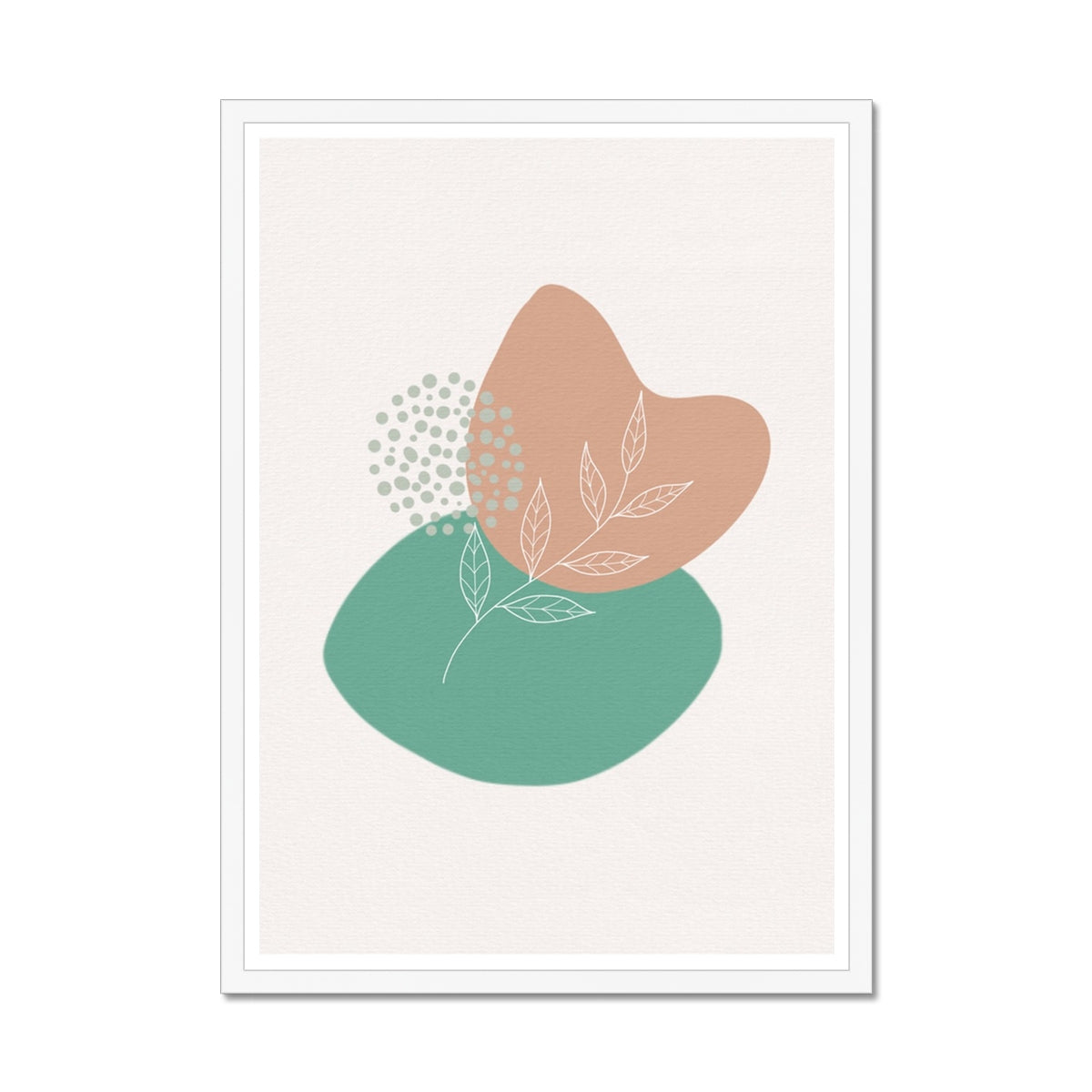 Boho Shapes No 2 Framed Print