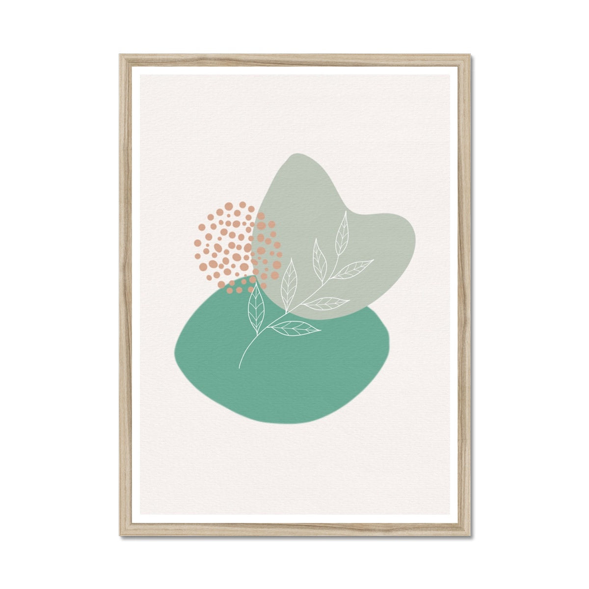 Boho Shapes No 3 Framed Print