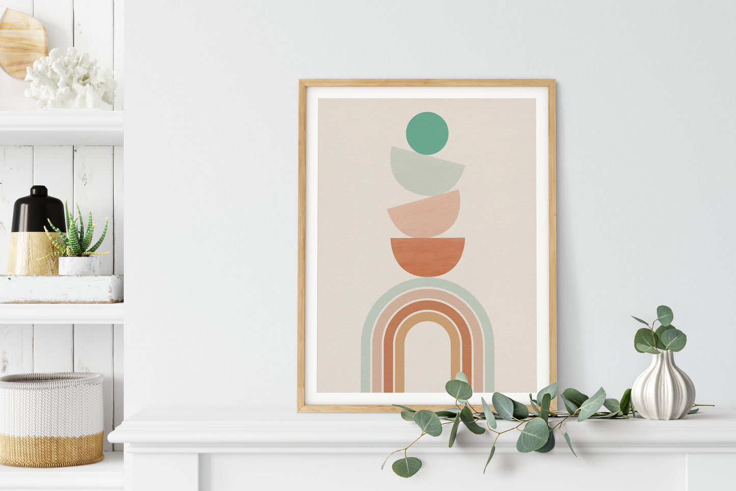 Balancing Boho Arch No 1 Framed Print