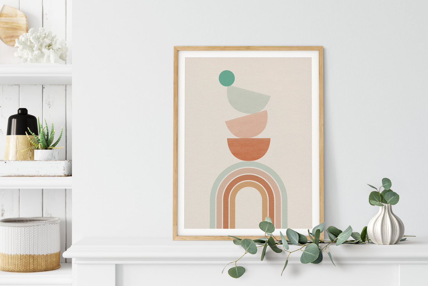 Balancing Boho Arch No 2 Framed Print