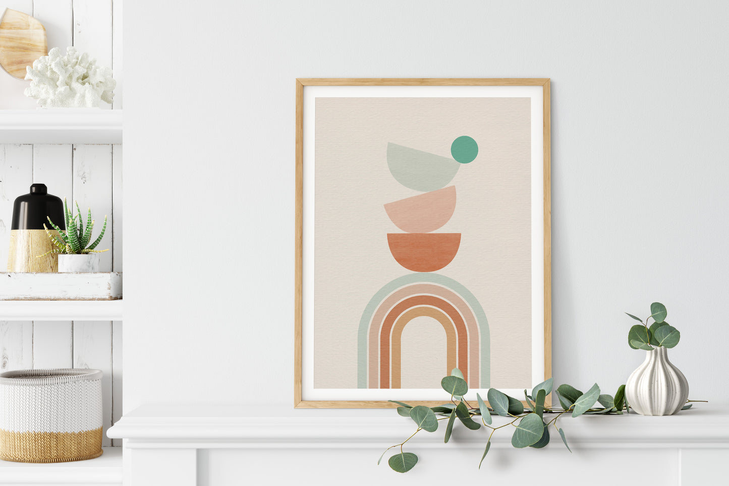 Balancing Boho Arch No 3 Framed Print