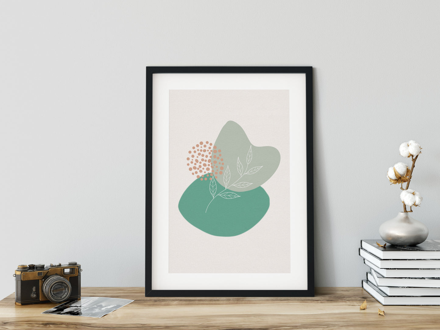 Boho Shapes No 3 Framed Print