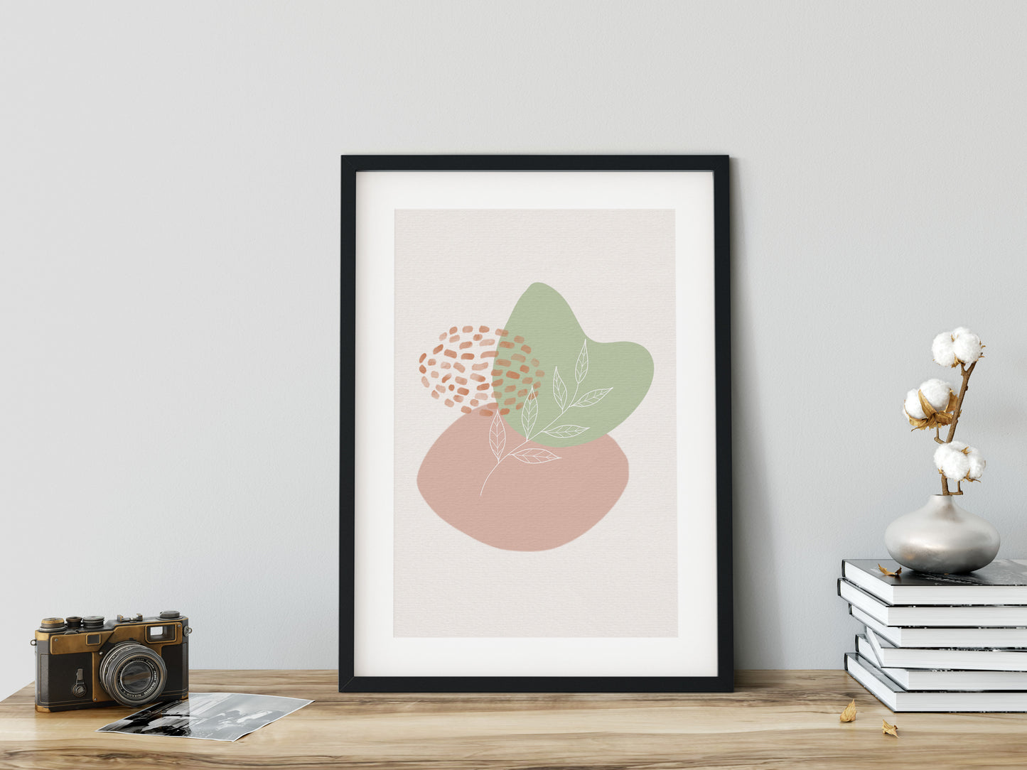 Boho Shapes No 5 Framed Print