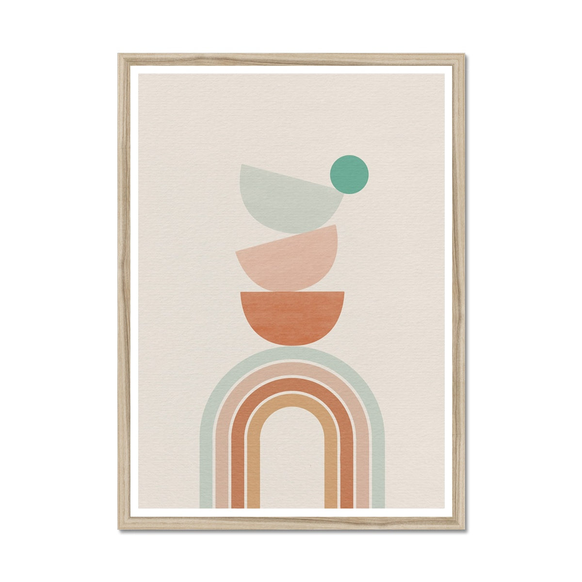 Balancing Boho Arch No 3 Framed Print