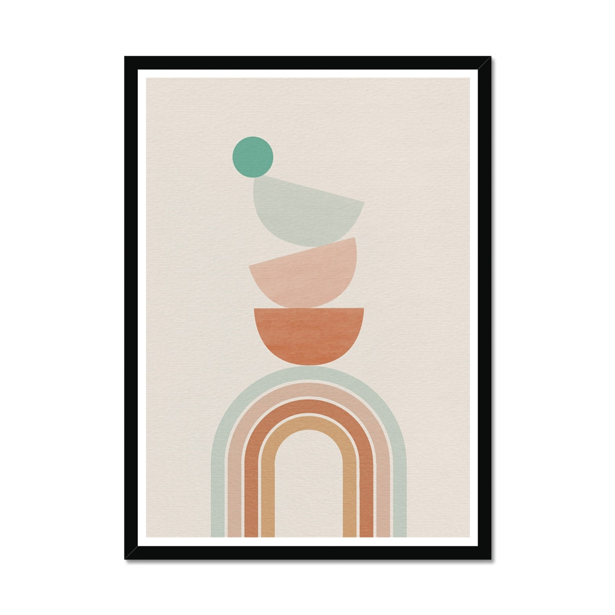 Balancing Boho Arch No 2 Framed Print