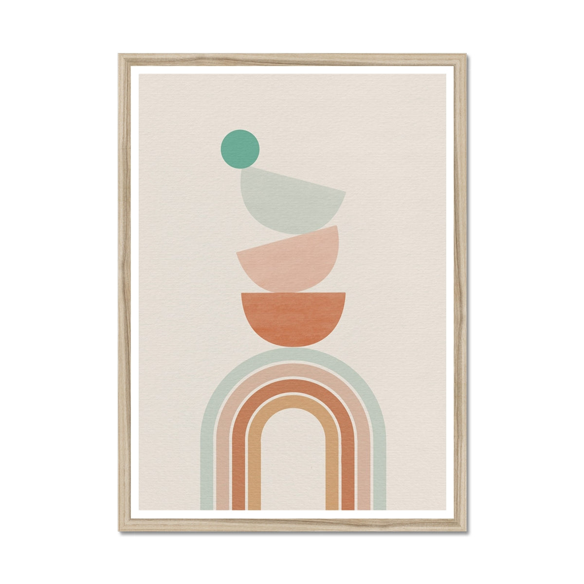 Balancing Boho Arch No 2 Framed Print