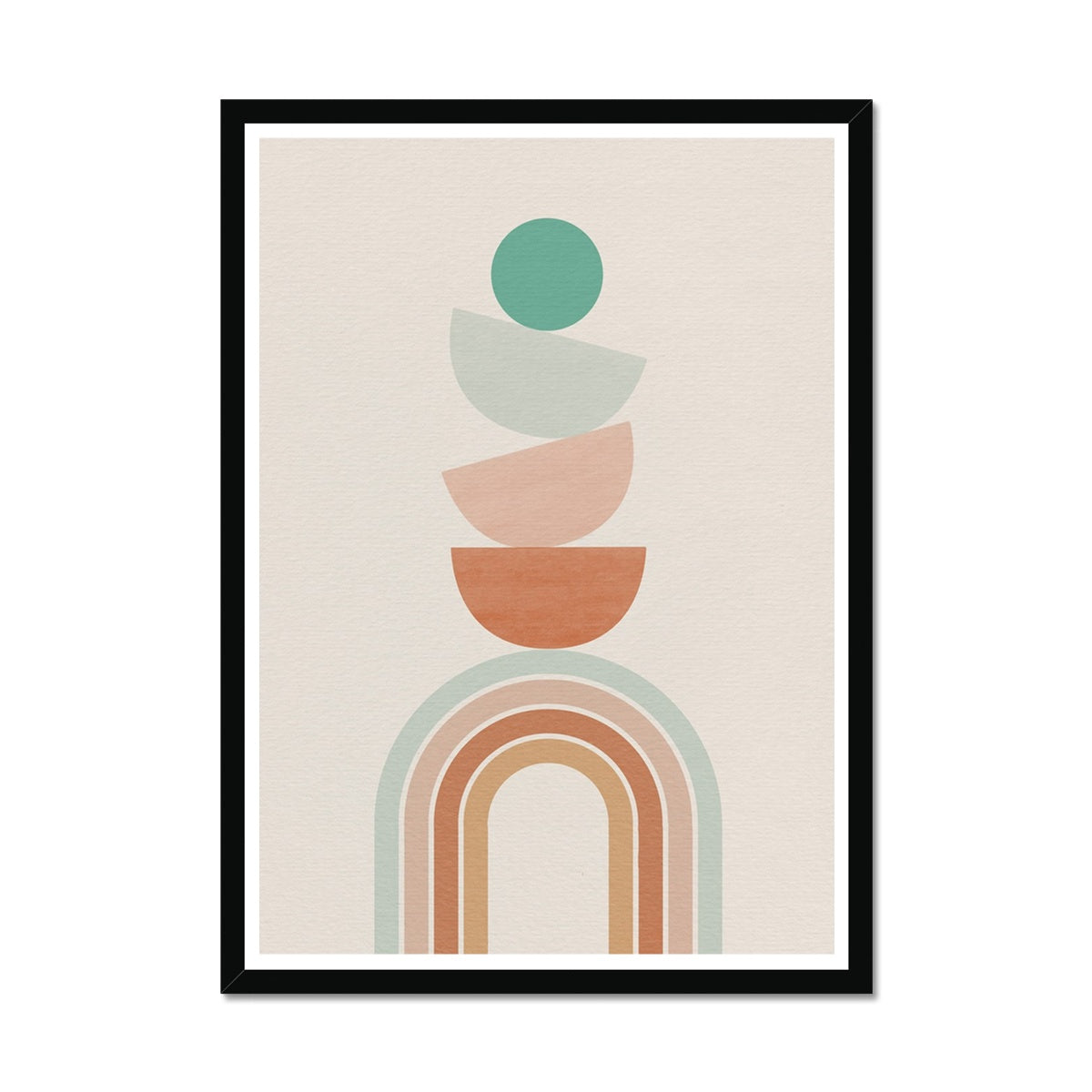 Balancing Boho Arch No 1 Framed Print