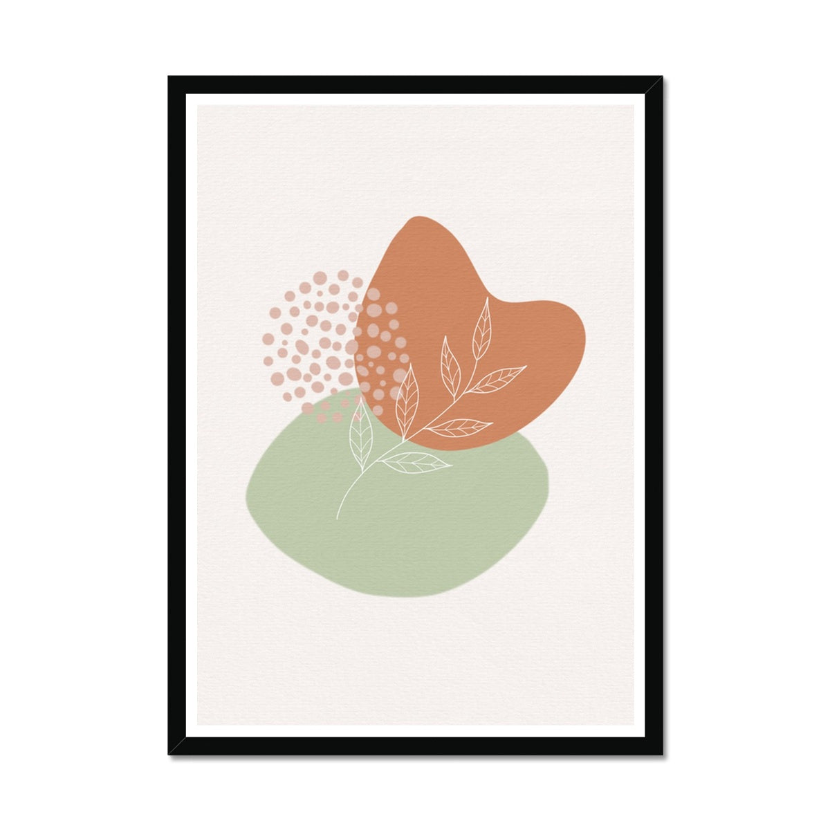 Boho Shapes No 4 Framed Print