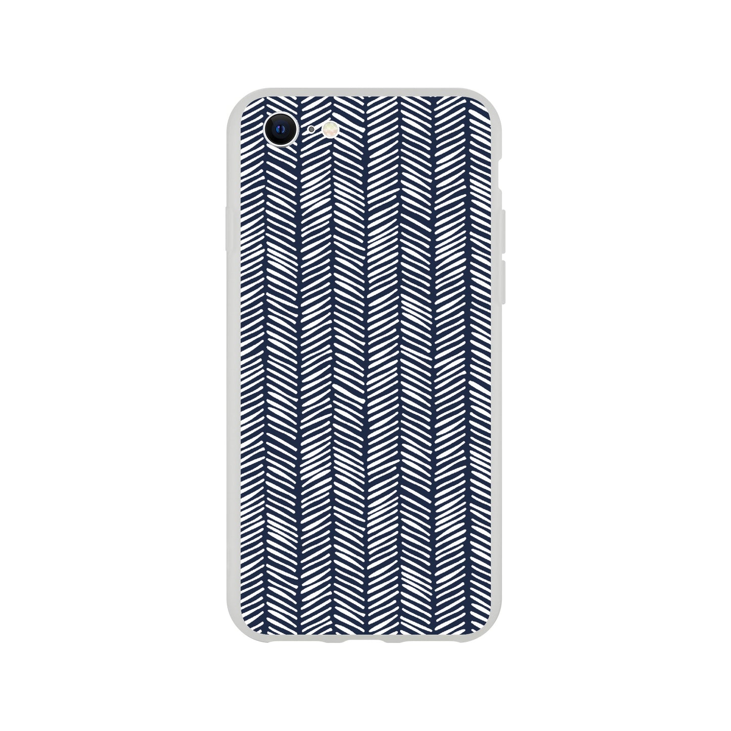 Herringbone Pattern in Navy Blue - Phone Case