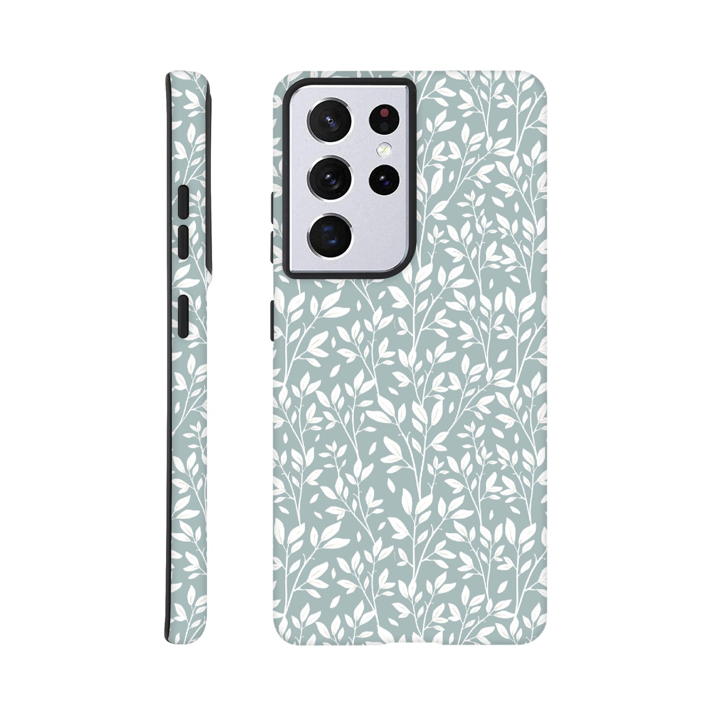 Sage Green Botanical Leaves Phone Case - Stylish & Protective