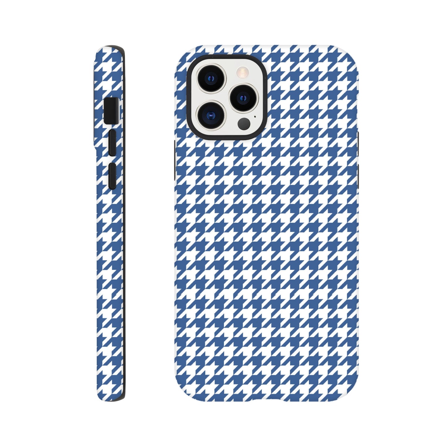 Houndstooth Pattern in Integra Blue - Phone Case