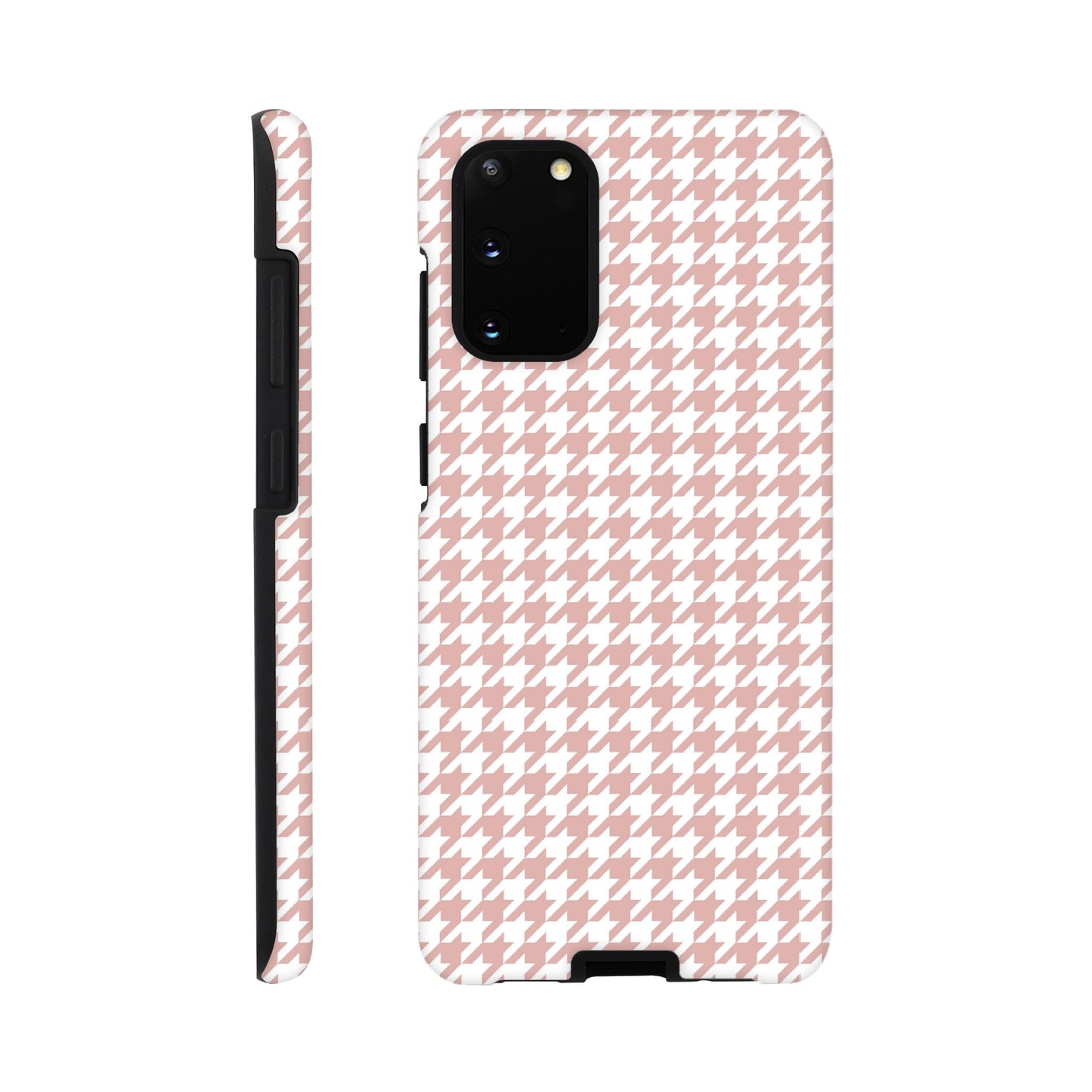 Houndstooth Pattern in Pink - Phone Case