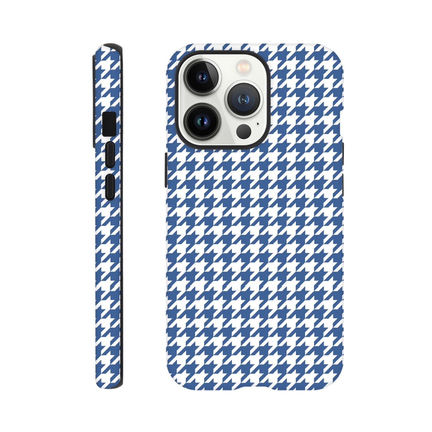 Houndstooth Pattern in Integra Blue - Phone Case